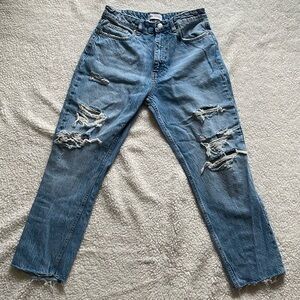 Zara destroyed jeans